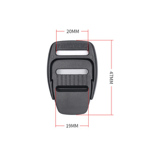 Hebilla de plástico ajustable Fastex Nz de 20 mm para sujetadores de bolsas y equipaje - Product Image 3
