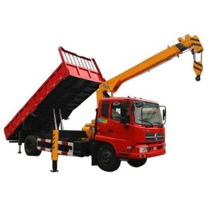 Nouvelle benne basculante Dongfeng de 3 à 5 tonnes avec <span class=keywords><strong>grue</strong></span> montée sur <span class=keywords><strong>camion</strong></span> et panier, à vendre - Product Image 1