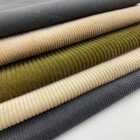 Tissu en velours côtelé 100 % coton peigné écologique, teint uni, 12*16+16/70D 51*132, pour ameublement, draperie, canapé et chemises - Vente en gros