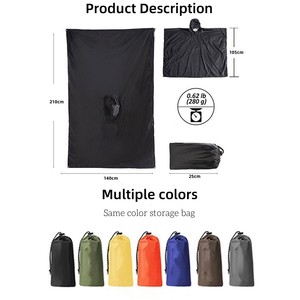 Poncho Impermeabile Pieghevole Lungo in Poliestere, Poncho Antipioggia Personalizzato Stampato - Product Image 5