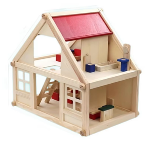 บ้าน<span class=keywords><strong>ไม้</strong></span>เด็กเล่น DIY บ้านตุ๊กตา<span class=keywords><strong>สอง</strong></span><span class=keywords><strong>ชั้น</strong></span>ขนาดเล็ก พร้อมชุดเฟอร์นิเจอร์จิ๋ว - Product Image 1