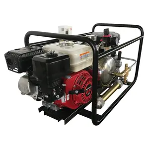 米国在庫ありスキューバダイビングガソリンエンジンパワー水ギセルエアコンプレッサーホース付き550L/MIN 8bar SCU80P