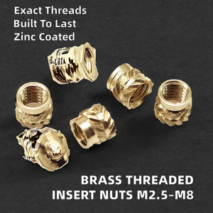น็อตเกลียวทองเหลืองแบบมีร่องขนาด M2.5-M8 ชุบนิกเกิล ชุบกัลวาไนซ์ สำหรับงานน้ำมันและก๊าซ - Product Image 2