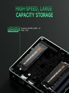 Mini PC <span class=keywords><strong>Bmax</strong></span> B6 Plus con Intel Core I3 (i3-1000NG4), 12GB LPDDR4, 512GB SSD NVMe, Grafica Intel Iris Plus, Display Triplo 4K, Windows 11 - Product Image 6