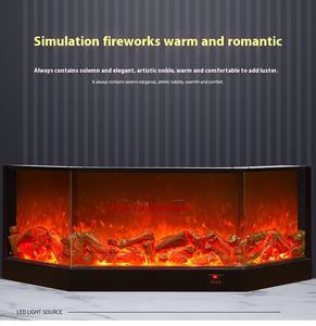 Perapian Dinding Listrik Desain Modern untuk Interior, Baja, Kontrol Jarak Jauh, Lampu LED, Efek Api, Dekorasi Ruang Tamu - Product Image 6