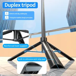 Pixel ST2 Trépied portable pliable <span class=keywords><strong>anti</strong></span>-vibration pour prise de vue, bâton de <span class=keywords><strong>selfie</strong></span> réglable de 1,6 m - Product Image 6