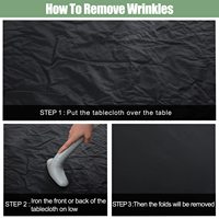 Nappe imperméable d'intérieur de 6 pieds avec bord élastique en vinyle, adaptée à diverses tables