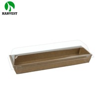 7x5 Zoll 8x5 Zoll Schwarze Kraft-Verpackungsbox aus Papier mit Transparentem Deckel