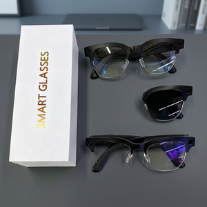 Gafas Inteligentes con Marco de Plástico Negro y Titanio, con Cámara y Transmisión WiFi, Unisex - Product Image 1
