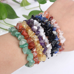 ขายส่งเครื่องประดับคริสตัลหลากสี สร้อยข้อมือคริสตัลบำบัด สร้อยข้อมือชิปคริสตัลสำหรับตกแต่ง - Product Image 1