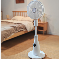 Ventilateur brumisateur réglable avec pince, 7 vitesses, rechargeable, avec lumière LED pour bureau, camping et usage extérieur