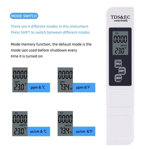 3 <span class=keywords><strong>in</strong></span> 1デジタルLCDディスプレイ水質テスター<span class=keywords><strong>TDS</strong></span> EC温度計プラスチックOEMカスタマイズ可能 - Product Image 4