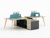 Bureau de direction moderne JUOU en noyer + panneau en bois blanc nacré, certifié ISO, garantie de 3 ans, utilisation domestique et commerciale