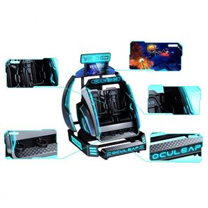 เครื่องเล่นเกมจำลองเครื่องบิน VR แบบหมุนได้ 360 องศาสองที่นั่ง พร้อมระบบสัมผัส ให้ประสบการณ์รถไฟเหาะ - Product Image 4
