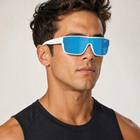 Nouvelles Lunettes de Sport Tendance 2025 – Lunettes de Soleil Sportives Surdimensionnées à Verres Miroir Polarisés pour Hommes et Femmes – Monture TR90 pour Course en Extérieur