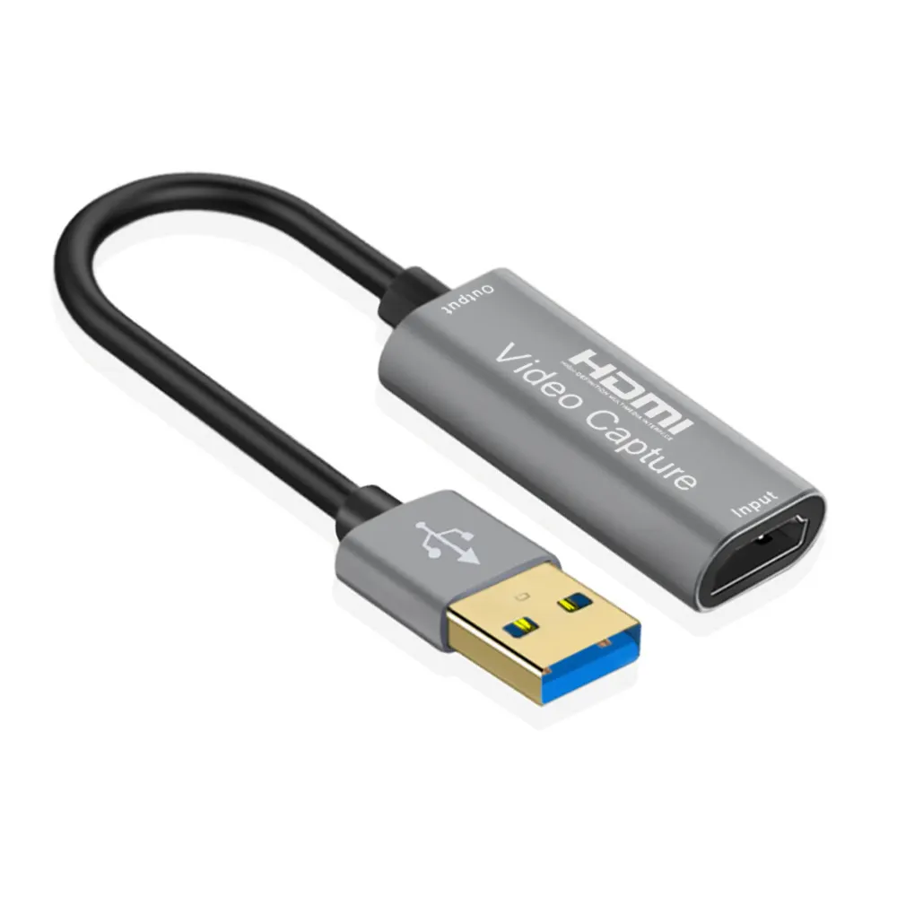 USB 3.0 فيديو بطاقة التقاط الصوت والفيديو 1080P 60fps 4K HDTV فيديو المنتزع مربع ل ماك بوك PS4 لعبة كاميرا مسجل البث