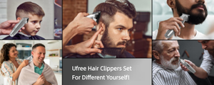 <span class=keywords><strong>Ufree</strong></span> Professionelle Wiederaufladbare Haarschneidemaschine für Mutter-Kind-Set Friseur-Haarschneidemaschine für Fettiges Haar und Glatzenköpfe Elektrisch - Product Image 3