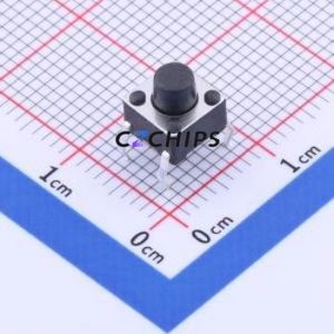 TS666CJ 250gf BXG Tactile Switch Through hole-4P,6x6mm Switch Single Pole Single Throw Round Button 2.5N Through Hole - Product Image 1