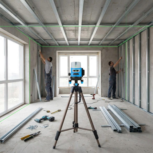 520Nm Automatic 360 Rotary of Area Scanning Outdoor Self-Leveling  2/3/5 lines Laser Lander Level