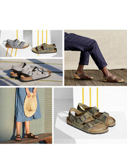 Chaussures en cuir décontractées pour hommes et femmes <span class=keywords><strong>Arizona</strong></span>, sandales de skate en liège, avec semelles intérieures en liège et pantoufles en cuir - Product Image 3