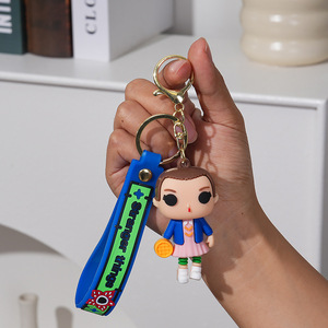 Llavero de PVC de la Serie <span class=keywords><strong>Stranger</strong></span> <span class=keywords><strong>Things</strong></span>, Nuevo Lanzamiento al por Mayor, Precio Accesible, Regalo Sorpresa para Niños y Adultos, Decoración para Bolsos - Product Image 5