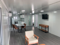 Maison pliante extensible préfabriquée de style moderne de 40 pieds, villa de luxe à 3 chambres, maison pliante mobile portable