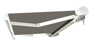 Auvent d'extérieur rétractable g, Patio en aluminium, avec télécommande, à Cassette complète, rétractable - Product Image 3