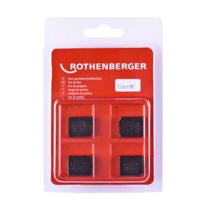 ROTHENBERGER - 070835X Juego de mordazas de corte BSPT R (4 piezas)-EAN 4004625000601 ROSCADO Y RANURADO - Product Image 1