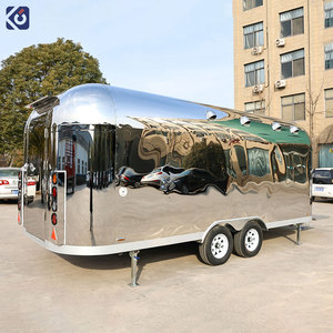 Camion de restauration en acier inoxydable, remorque alimentaire, camion à pizza, Imbiswagen, boutique alimentaire, camion de restauration à double essieu avec cuisine complète - Product Image 5