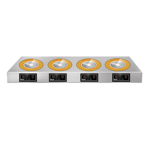 Placa de Cocina Eléctrica Comercial de Cerámica de Alta Resistencia <span class=keywords><strong>para</strong></span> Restaurante, 2500W, 4 Quemadores, Una Sola Fila, 220V, ¡Gran Oferta! - Product Image 1