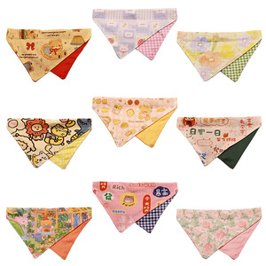 Großhandel Haustier liefert reine Baumwolle gedruckt Haustier Bandanas Lätzchen Katzen Hunde Halskette Outdoor Walking Welpen Kätzchen Zubehör - Product Image 5