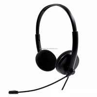 Headset Komputer USB LS-G34 Best Seller dengan Mikrofon 3.5mm yang Dapat Diputar, Driver 30mm, Bersertifikasi CE untuk Gaming PC dan Desain Sederhana