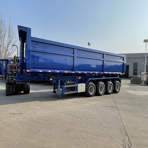 Automatic U Shape 3-5 Axle Rear Tipper Dumper 25-30 Ton Plastic Dump Semi-Trailer <b>Truck</b> Brand Shandong Origin - Product Image 6