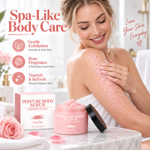 Rosen-Parfüm Aufhellendes Körperpeeling Tiefenreinigung Hauterneuerung Exfoliation zur Erweichung Rauer Haut Glättung der Haut Großhandel OEM ODM - Product Image 5