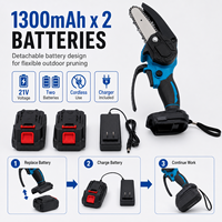 Scie à chaîne télescopique électrique sans fil rechargeable domestique haute performance au lithium-ion avec kit de scie à chaîne sur perche