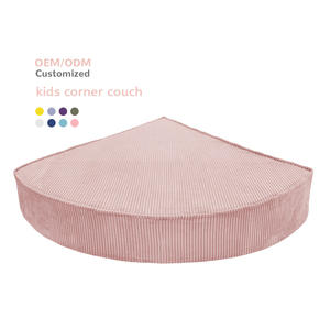 Canapé d'angle en mousse confortable personnalisé OEM en velours côtelé <span class=keywords><strong>pour</strong></span> enfants - Canapé d'angle <span class=keywords><strong>pour</strong></span> enfants, siège d'angle parfait <span class=keywords><strong>pour</strong></span> jouer, se reposer et lire - Product Image 1