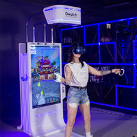 VR para una sola persona Magic Interactive 1 Player 9d Realidad Virtual Simulador de juegos de pie VR Plataforma de autoservicio