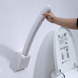Barre d'appui renforcée pour salle de bain, dispositif d'assistance pour toilettes, support antidérapant sans obstacle, barre d'appui pour levage de toilettes - Product Image 2