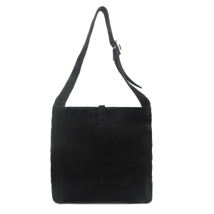 Sac à bandoulière en daim noir style streetwear pour femme avec rivets métalliques, vente en gros - Product Image 3