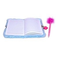 Journal intime en peluche animal personnalisé en vrac avec stylo et clés Nouveau 2025 Cahier doux et moelleux Ensemble cadeau de Noël pour enfants