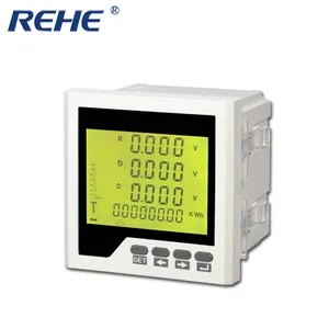 RH-3D2Y high quality three phase digital multimeter LCD display KWH POWER energy meter V A