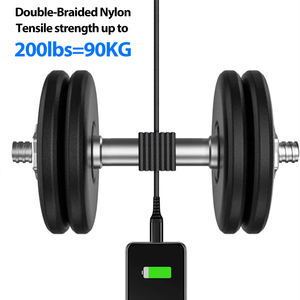 3A sạc nhanh nylon bện USB A đến L cáp để truyền dữ liệu L-480Mbps, đầu nối mạ Niken, OEM (Đen/Trắng) - Product Image 5