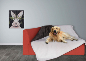 Naturelife Sherpa polar ligero Reversible y 100% poliéster Fluffy Pet Manta - Product Image 5