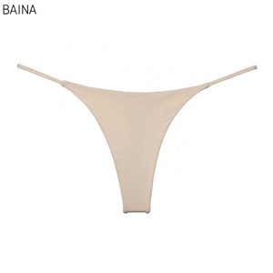 Mutande a vita bassa con Logo personalizzato colore della pelle G stringhe da <span class=keywords><strong>ragazza</strong></span> mutandine da donna <span class=keywords><strong>in</strong></span> cotone senza cuciture - Product Image 6