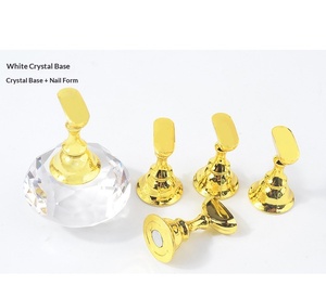 Support d'entraînement pour faux ongles en cristal japonais, base lotus, présentoir magnétique, outil de formation pour manucure en salon, vente en gros - Product Image 6