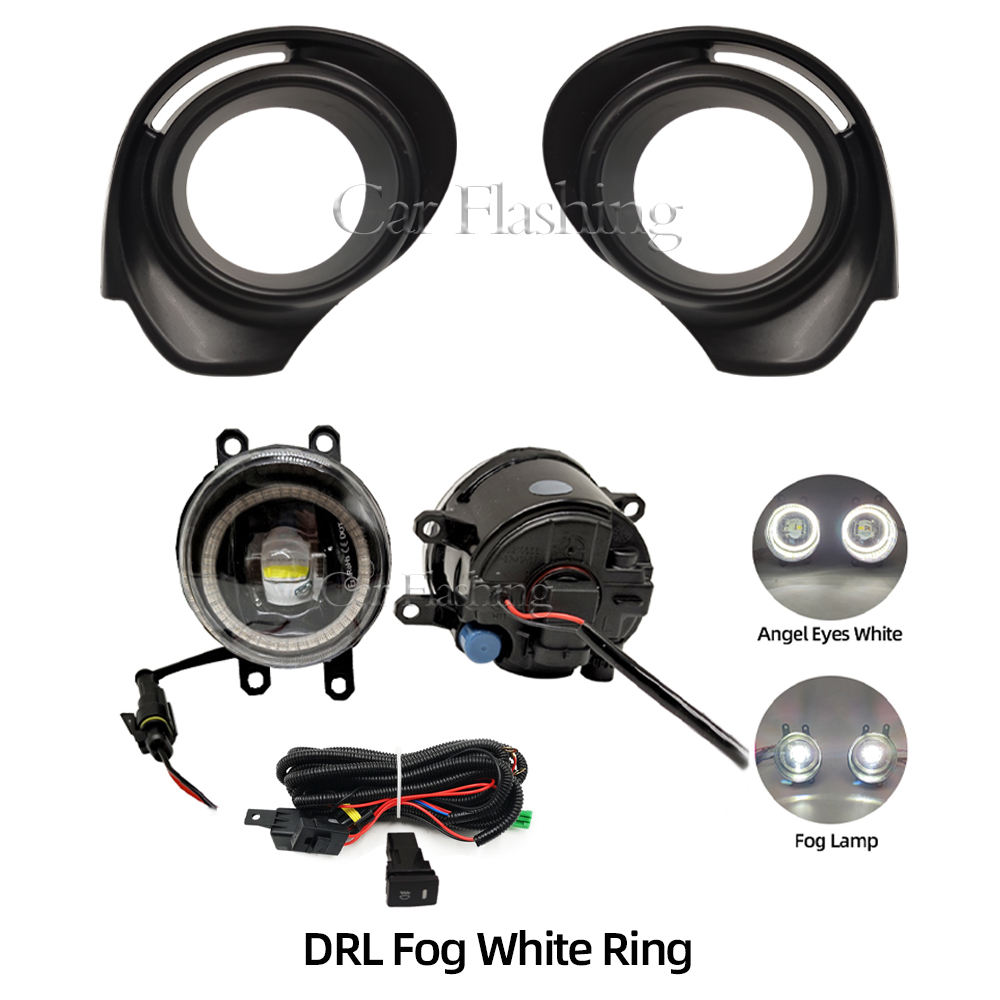 ชุดไฟตัดหมอกวงแหวนสีขาว