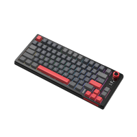 Clavier mécanique sans fil USB Type-C personnalisé à 81 touches, clavier de jeu compact 75% RGB à commutation à chaud, programmable, avec écran intelligent