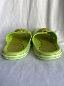 Ciabatte Verdi con Punta Aperta, Tomaia in PVC, Suola in EVA Antiscivolo, per Tutte le Stagioni, da Indossare in Casa - Product Image 5
