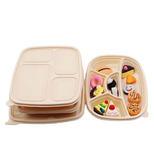 Caldo all'ingrosso personalizzato eco friendly carta biodegradabile piatto di carta pasquale piatto di carta bagassa biodegradabile lunch box
