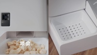 Distributeur automatique de nourriture pour animaux de compagnie intelligent WiFi double bande 5G/2.4G avec caméra vidéo HD 2K, vision nocturne, contrôle des portions par minuterie et gestion via application
